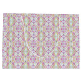 Elegante Abstracte Boho Pattern Art, kleurrijke pa Groot Cadeauzakje (Achterkant)