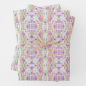 Elegante Abstracte Boho Pattern Art, kleurrijke pa Inpakpapier Vel (In situ)