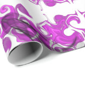 Elegante abstracte boho roze mandala vlinder werve cadeaupapier (Rol Hoek)