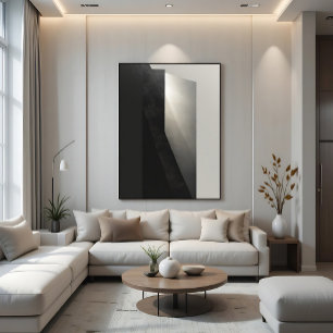 Elegante Abstracte Boog Geometrische Warme Tinten Poster