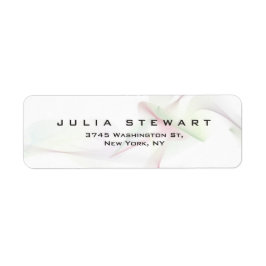 Elegante Abstracte Curven Professioneel Modern Etiket