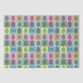 Elegante Abstracte decoratieve kleurrijke Eggs Col Tissuepapier (Voorkant)