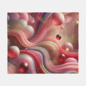 Elegante Abstracte Fleece Deken (Voorkant (Horizontaal))
