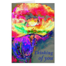 Elegante abstracte geel roze bloemen bloem papaver