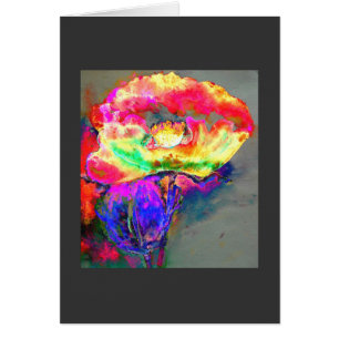 Elegante abstracte geel roze bloemen bloem papaver