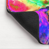 Elegante abstracte geel roze bloemen bloem papaver muismat (Hoek)