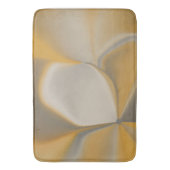 Elegante Abstracte Gele Witte Bloemblad Hoek Bloem Badmat (Voorkant Verticaal)