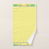 Elegante Abstracte geometrische achtergrond geel Bad Handdoek (Handdoek)