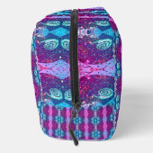 Elegante Abstracte geometrische achtergrond Paarse Toilettasje (Rechts)