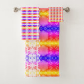 Elegante Abstracte geometrische achtergrond veelkl Bad Handdoek (Insitu)