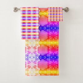 Elegante Abstracte geometrische achtergrond veelkl Bad Handdoek