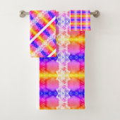 Elegante Abstracte geometrische achtergrond veelkl Bad Handdoek (Insitu)