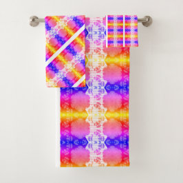 Elegante Abstracte geometrische achtergrond veelkl Bad Handdoek