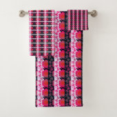 Elegante Abstracte geometrische achtergrondmuziek Bad Handdoek (Insitu)