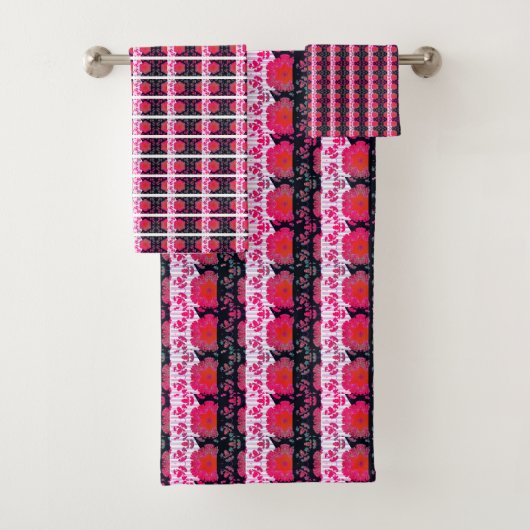 Elegante Abstracte geometrische achtergrondmuziek Bad Handdoek (Insitu)