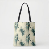 Elegante Abstracte Gepersonaliseerde Boodschappent Tote Bag (Voorkant)