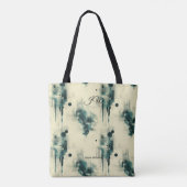 Elegante Abstracte Gepersonaliseerde Boodschappent Tote Bag (Achterkant)