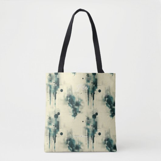 Elegante Abstracte gepersonaliseerde Canvas tas me (Voorkant)