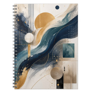 Elegante Abstracte Golf Geometrische Notitieboek
