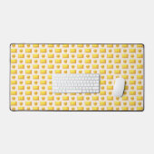 Elegante abstracte gouden en lichte beige bureaumat (Keyboard & Muis)