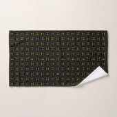 Elegante abstracte gouden gestippelde ontwerp op z bad handdoek (Handdoek)