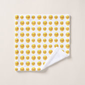 Elegante Abstracte gouden Stippen op wit Bad Handdoek (Wasdoekje)