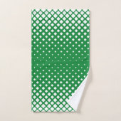 Elegante abstracte gradiënt witte diamanten op gro bad handdoek (Handdoek)