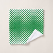 Elegante abstracte gradiënt witte diamanten op gro bad handdoek (Wasdoekje)