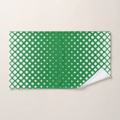 Elegante abstracte gradiënt witte diamanten op gro bad handdoek (Handdoek)