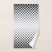 Elegante Abstracte Gradiënt Zwarte Diamanten op Wi Bad Handdoek (Handdoek)