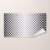 Elegante Abstracte Gradiënt Zwarte Diamanten op Wi Bad Handdoek (Handdoek)