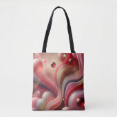 Elegante Abstracte kunst Canvas tas (Voorkant)
