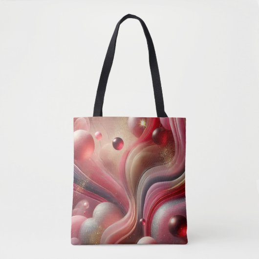Elegante Abstracte kunst Canvas tas (Voorkant)