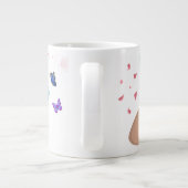 Elegante Abstracte kunst Mok (Achterkant)