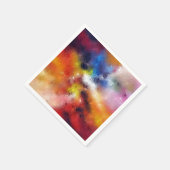 Elegante Abstracte Kunst Sjabloon Modern Kleurrijk Servet (Hoek)