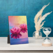 Elegante Abstracte lotusbloemen Fotoplaat (Zijkant)