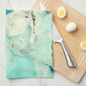 Elegante Abstracte marbel ombre Theedoek (Quarter Fold)