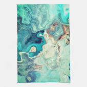 Elegante Abstracte marbel ombre Theedoek (Verticaal)