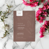 Elegante Abstracte minimalistische bruiloft Save The Date