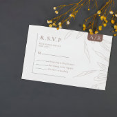 Elegante Abstracte minimalistische RSVP