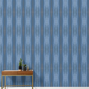 Elegante Abstracte moderne blauwe verticale strepe Behang