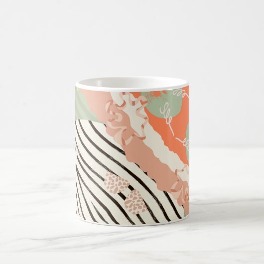 Elegante Abstracte Mok – Luxe metallic & zachte kl (Center)