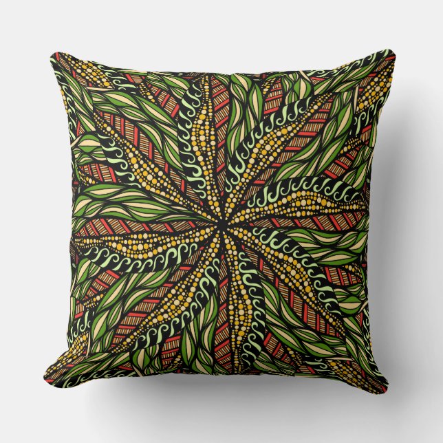 Elegante Abstracte Natuur Design Pillow Kussen (Voorkant)
