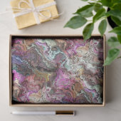 Elegante Abstracte Oyster Shell Patroon Decoupage Tissuepapier (Geschenk)