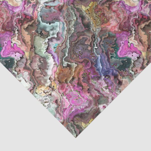 Elegante Abstracte Oyster Shell Patroon Decoupage Tissuepapier (Detail)