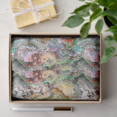 Elegante Abstracte Oyster Shell Patroon Decoupage Tissuepapier (Geschenk)