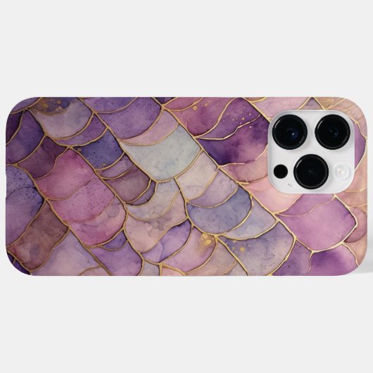 Elegante Abstracte Paarse Waterverf Case-Mate iPhone Case (Achterkant (horizontaal))