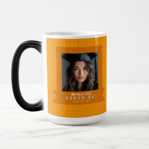 Elegante Abstracte Patroon Afstudeer Koffie Magische Mok