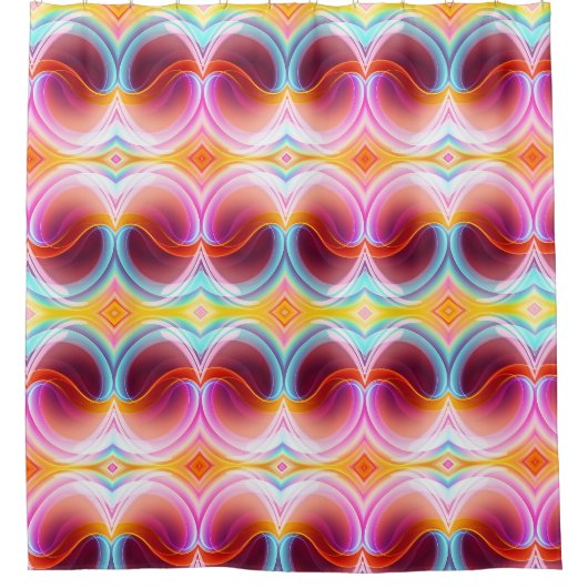 ELEGANTE ABSTRACTE PSYCHEDELISCHE KUNST DOUCHEGORDIJN (Voorkant)