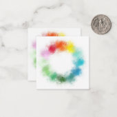 Elegante Abstracte regenboog kleuren Sjabloon (Voorkant / Achterkant in situ)